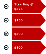 Stsarting @ $375 $150 $100 $300
